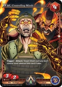 War, Controlling Minds - Clashgrounds - Alpha Clash card