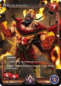 War, the Intensifier - Clashgrounds - Alpha Clash card