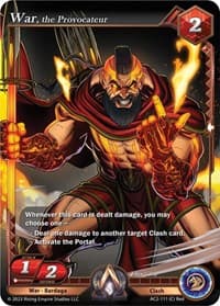War, the Provocateur - Clashgrounds - Alpha Clash card