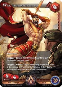 War, the Second Horseman - Clashgrounds - Alpha Clash card