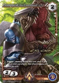 Conquest, the Undefeated (Iconic Rare) - Clashgrounds - Alpha Clash card