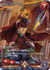 War, the Intensifier (Iconic Rare) - Clashgrounds - Alpha Clash card
