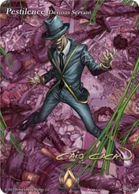 Pestilence, Devious Servant (Iconic Art) - Clashgrounds - Alpha Clash card