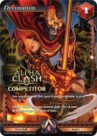 Decimation (Competitor) - Clashgrounds - Alpha Clash card