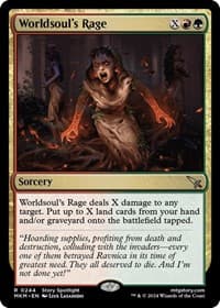 Worldsoul's Rage - Murders at Karlov Manor - Magic: The Gathering card