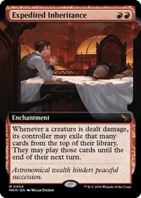 Expedited Inheritance (Extended Art) - Murders at Karlov Manor - Magic: The Gathering card