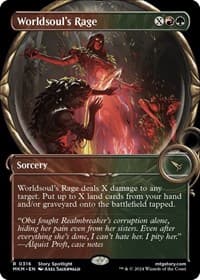 Worldsoul's Rage (Showcase) - Murders at Karlov Manor - Magic: The Gathering card
