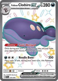 Paldean Clodsire ex - SV: Paldean Fates - Pokemon card