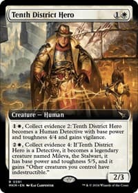 Tenth District Hero (Extended Art) - Murders at Karlov Manor - Magic: The Gathering card