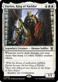 Darien, King of Kjeldor - Commander: Murders at Karlov Manor - Magic: The Gathering card