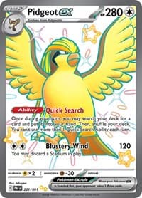 Pidgeot ex - SV: Paldean Fates - Pokemon card