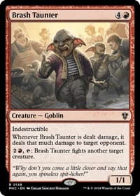 Brash Taunter - Commander: Murders at Karlov Manor - Magic: The Gathering card