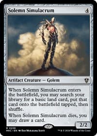 Solemn Simulacrum - Commander: Murders at Karlov Manor - Magic: The Gathering card