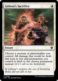 Gideon's Sacrifice - Commander: Murders at Karlov Manor - Magic: The Gathering card