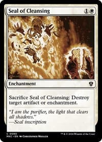 Seal of Cleansing - Commander: Murders at Karlov Manor - Magic: The Gathering card