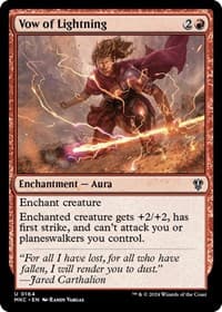 Vow of Lightning - Commander: Murders at Karlov Manor - Magic: The Gathering card