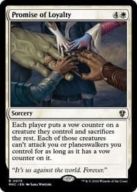Promise of Loyalty - Commander: Murders at Karlov Manor - Magic: The Gathering card