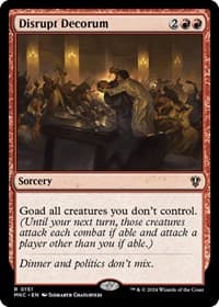 Disrupt Decorum - Commander: Murders at Karlov Manor - Magic: The Gathering card
