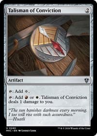 Talisman of Conviction - Commander: Murders at Karlov Manor - Magic: The Gathering card