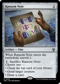 Ransom Note (0045) - Commander: Murders at Karlov Manor - Magic: The Gathering card