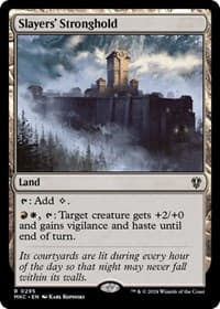 Slayers' Stronghold - Commander: Murders at Karlov Manor - Magic: The Gathering card