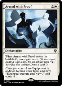 Armed with Proof - Commander: Murders at Karlov Manor - Magic: The Gathering card