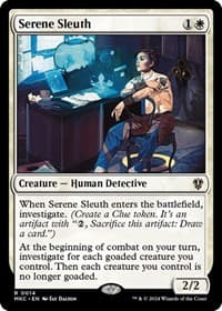 Serene Sleuth - Commander: Murders at Karlov Manor - Magic: The Gathering card