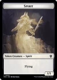 Spirit // Phyrexian Germ Double-Sided Token - Commander: Murders at Karlov Manor - Magic: The Gathering card