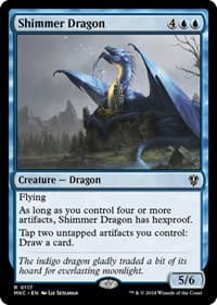 Shimmer Dragon - Commander: Murders at Karlov Manor - Magic: The Gathering card