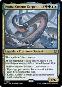 Koma, Cosmos Serpent - Commander: Murders at Karlov Manor - Magic: The Gathering card