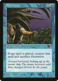 Hesitation - Stronghold - Magic: The Gathering card