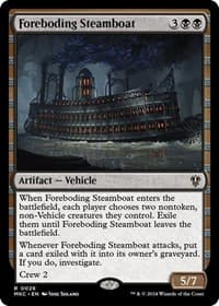 Foreboding Steamboat - Commander: Murders at Karlov Manor - Magic: The Gathering card