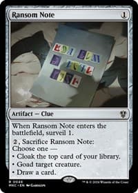 Ransom Note (0048) - Commander: Murders at Karlov Manor - Magic: The Gathering card