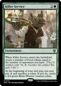 Killer Service - Commander: Murders at Karlov Manor - Magic: The Gathering card