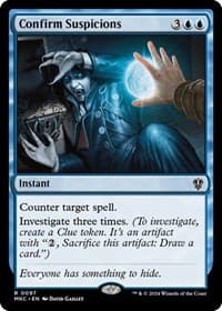 Confirm Suspicions - Commander: Murders at Karlov Manor - Magic: The Gathering card