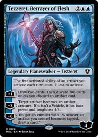 Tezzeret, Betrayer of Flesh - Commander: Murders at Karlov Manor - Magic: The Gathering card