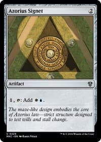 Azorius Signet - Commander: Murders at Karlov Manor - Magic: The Gathering card