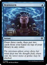 Brainstorm - Commander: Murders at Karlov Manor - Magic: The Gathering card