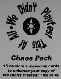 We Didn't Playtest This At All Chaos Pack - Asmadi Games - Boardgames card