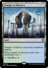Temple of Mystery - Commander: Murders at Karlov Manor - Magic: The Gathering card