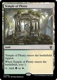 Temple of Plenty - Commander: Murders at Karlov Manor - Magic: The Gathering card
