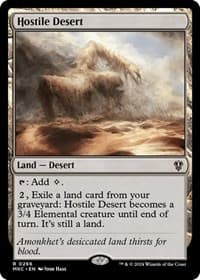 Hostile Desert - Commander: Murders at Karlov Manor - Magic: The Gathering card