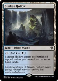 Sunken Hollow - Commander: Murders at Karlov Manor - Magic: The Gathering card
