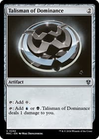 Talisman of Dominance - Commander: Murders at Karlov Manor - Magic: The Gathering card