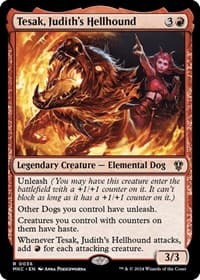 Tesak, Judith's Hellhound - Commander: Murders at Karlov Manor - Magic: The Gathering card