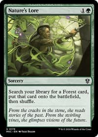 Nature's Lore - Commander: Murders at Karlov Manor - Magic: The Gathering card
