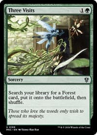 Three Visits - Commander: Murders at Karlov Manor - Magic: The Gathering card