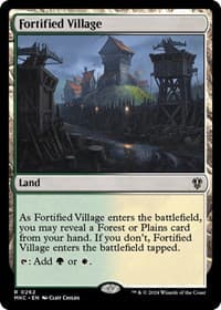 Fortified Village - Commander: Murders at Karlov Manor - Magic: The Gathering card