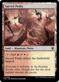 Sacred Peaks - Commander: Murders at Karlov Manor - Magic: The Gathering card