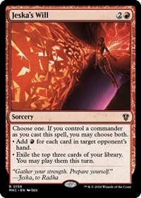 Jeska's Will - Commander: Murders at Karlov Manor - Magic: The Gathering card